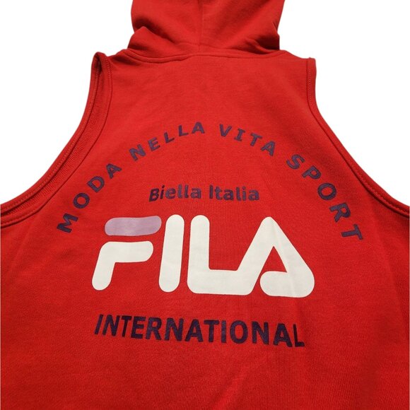 Fila Emerson Hooded Romper Red Size XS - Picture 7 of 13
